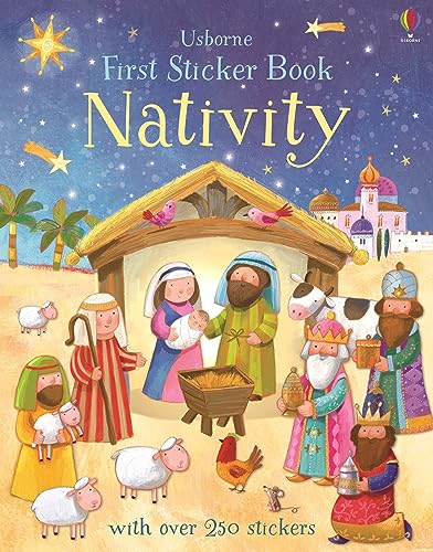 First Sticker Book Nativity: With over 250 stickers (First Sticker Books) von Usborne Publishing Ltd
